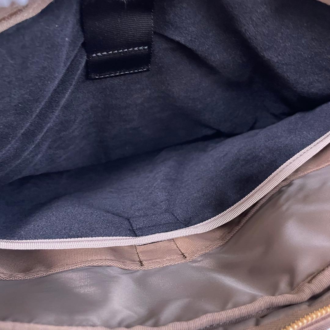 【美品】ポーター ガール モカ シア 薄型 ビジネス トートバッグ