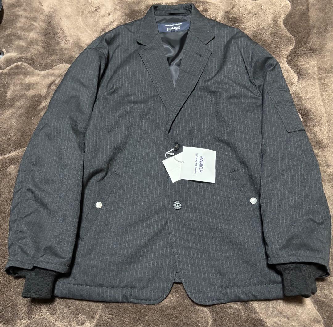 COMME des GARCONS HOMME ウールエステルヘリンボーンJKT