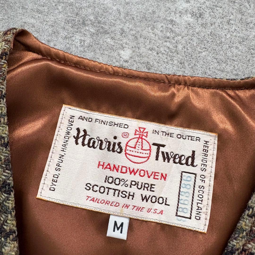 【Harris Tweed】 ハリスツイード ジレベスト ヴィンテージ (M)