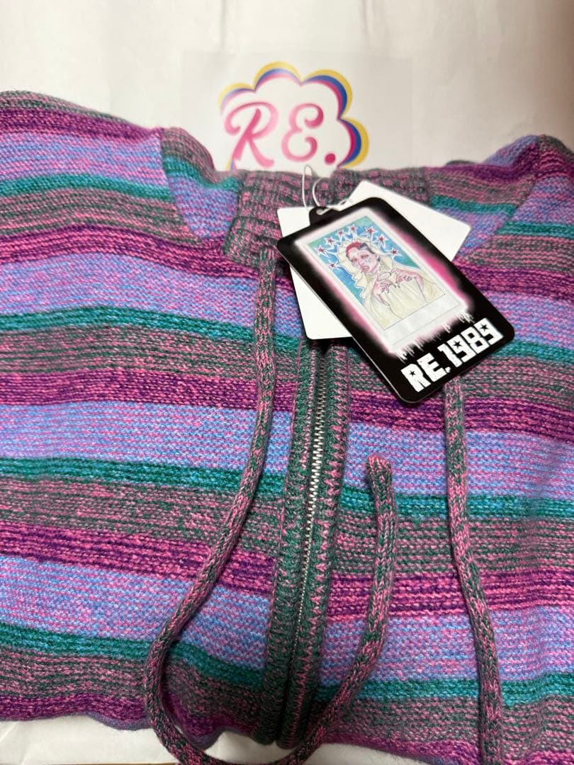 【新品タグ付き】Re. 仲里依紗 ボーダーニットパーカー