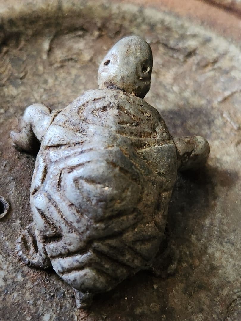 由*麻様 備前焼　宝瓶　蓋摘 及び 湯冷まし縁 亀 茶器　揃