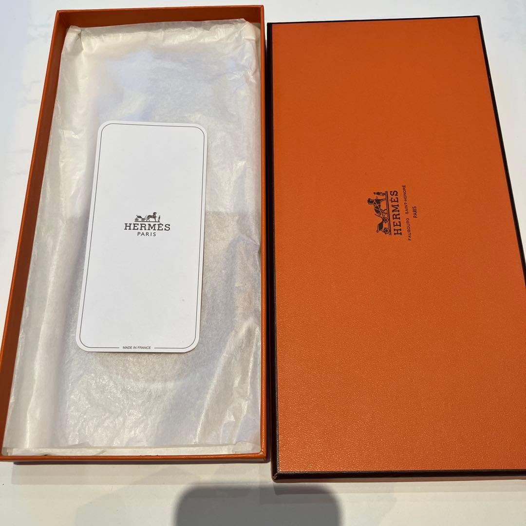 HERMES ベージュレザー手袋 箱付き