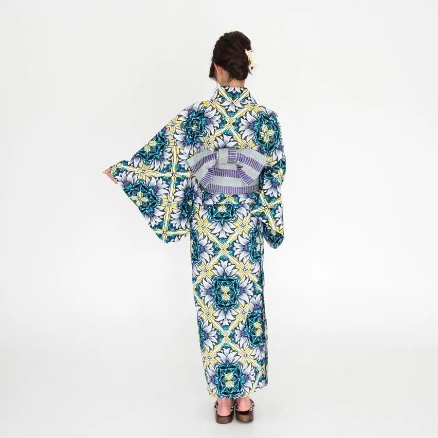【Chérie COCO】浴衣 麗 Urara アフリカ布×和モダン