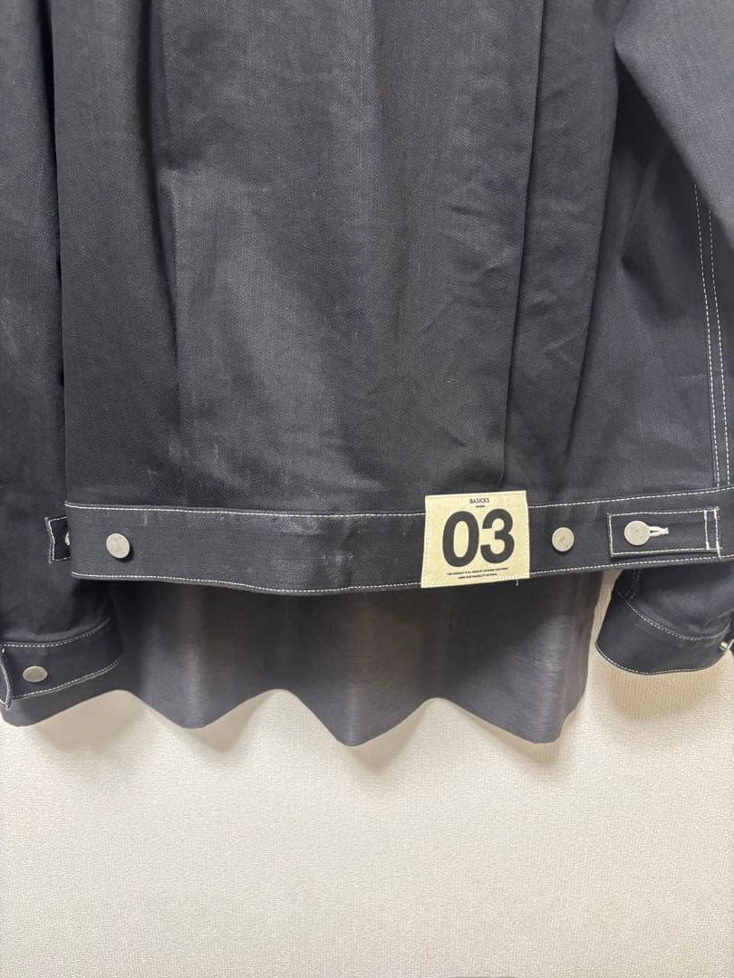 ジャケット・アウター basicks 2ND TYPE DENIM JACKET BLACK