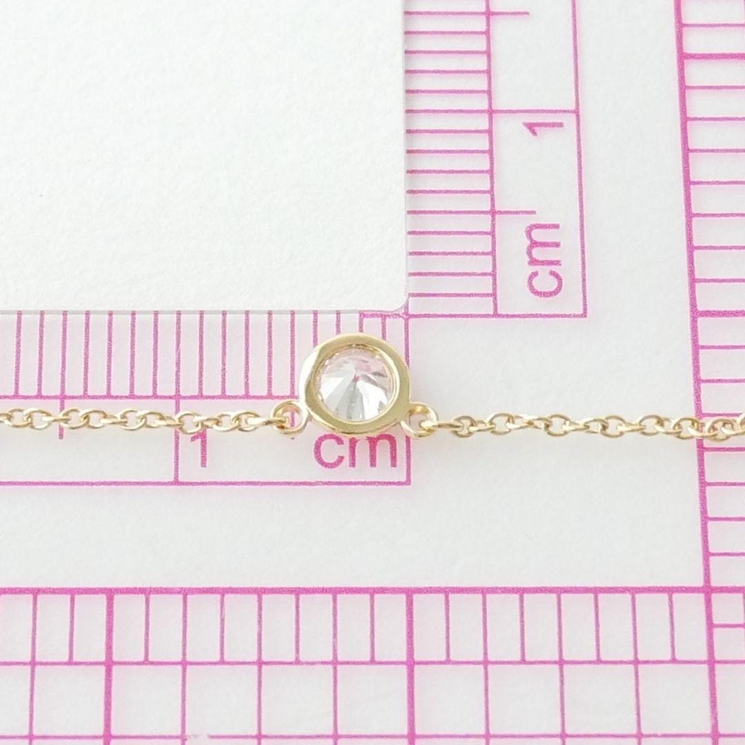美品【ティファニー】K18YG バイザヤード　ダイヤ　約0.2ct　ネックレス