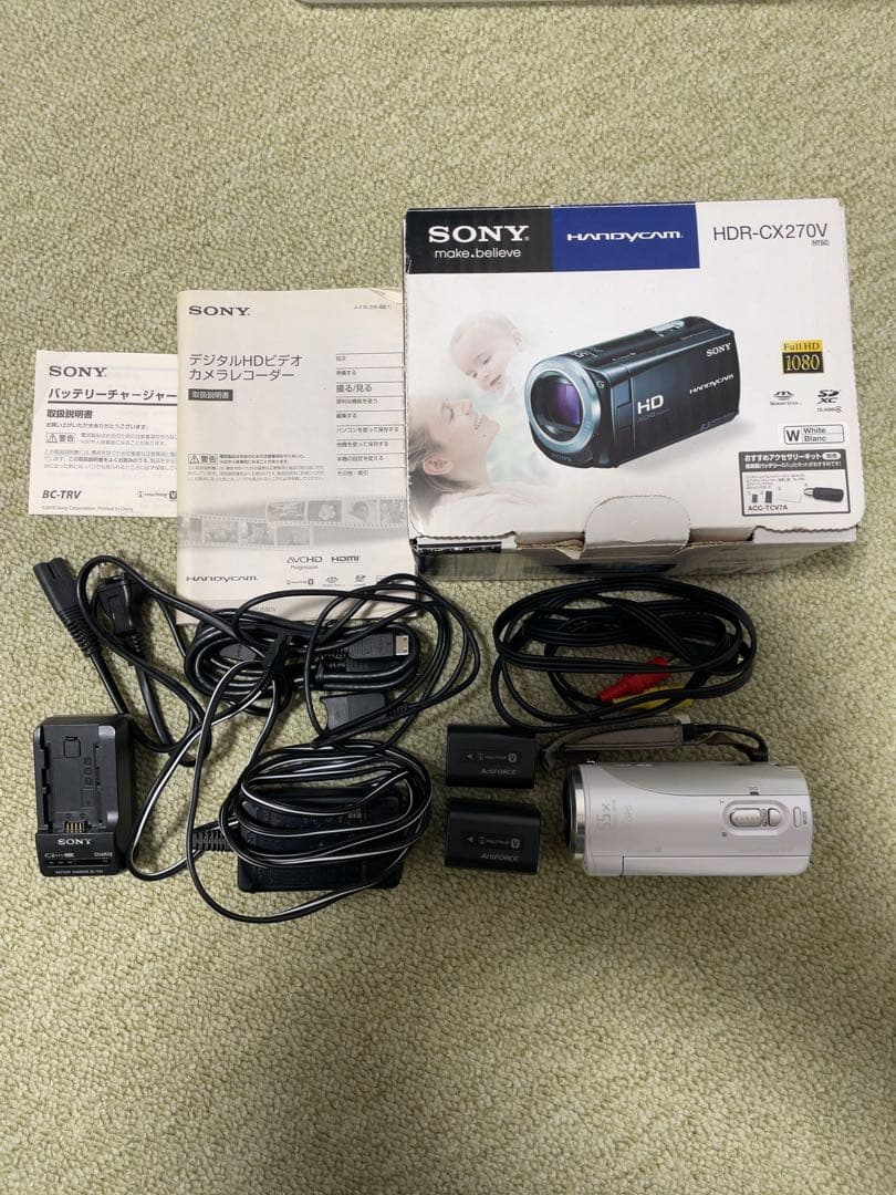 別売り大容量バッテリー付き SONY HDR-CX270V ビデオカメラ 本体