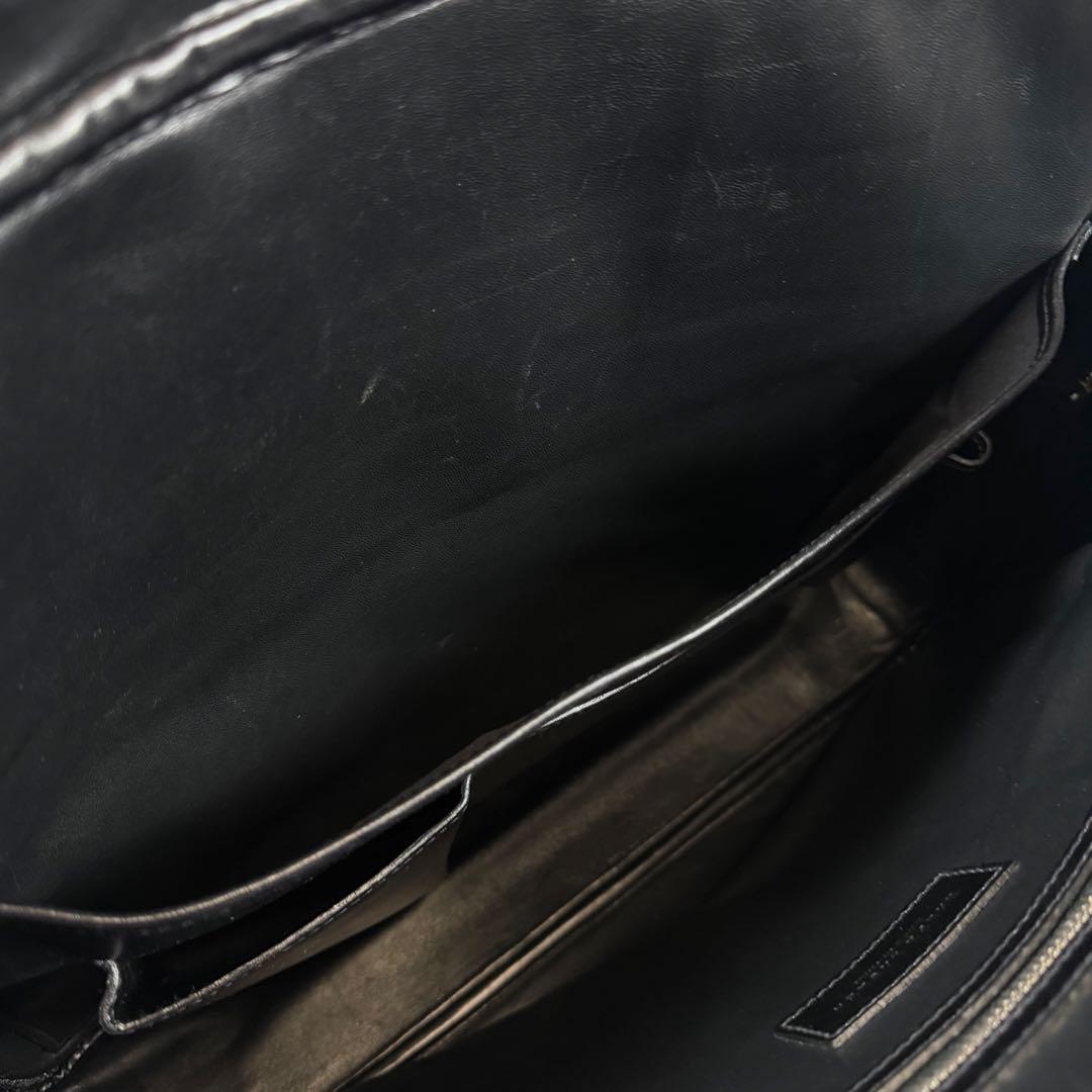 【美品】【希少】ラルフローレン　ビジネスバッグ　カーフレザー　ブラック　メンズ