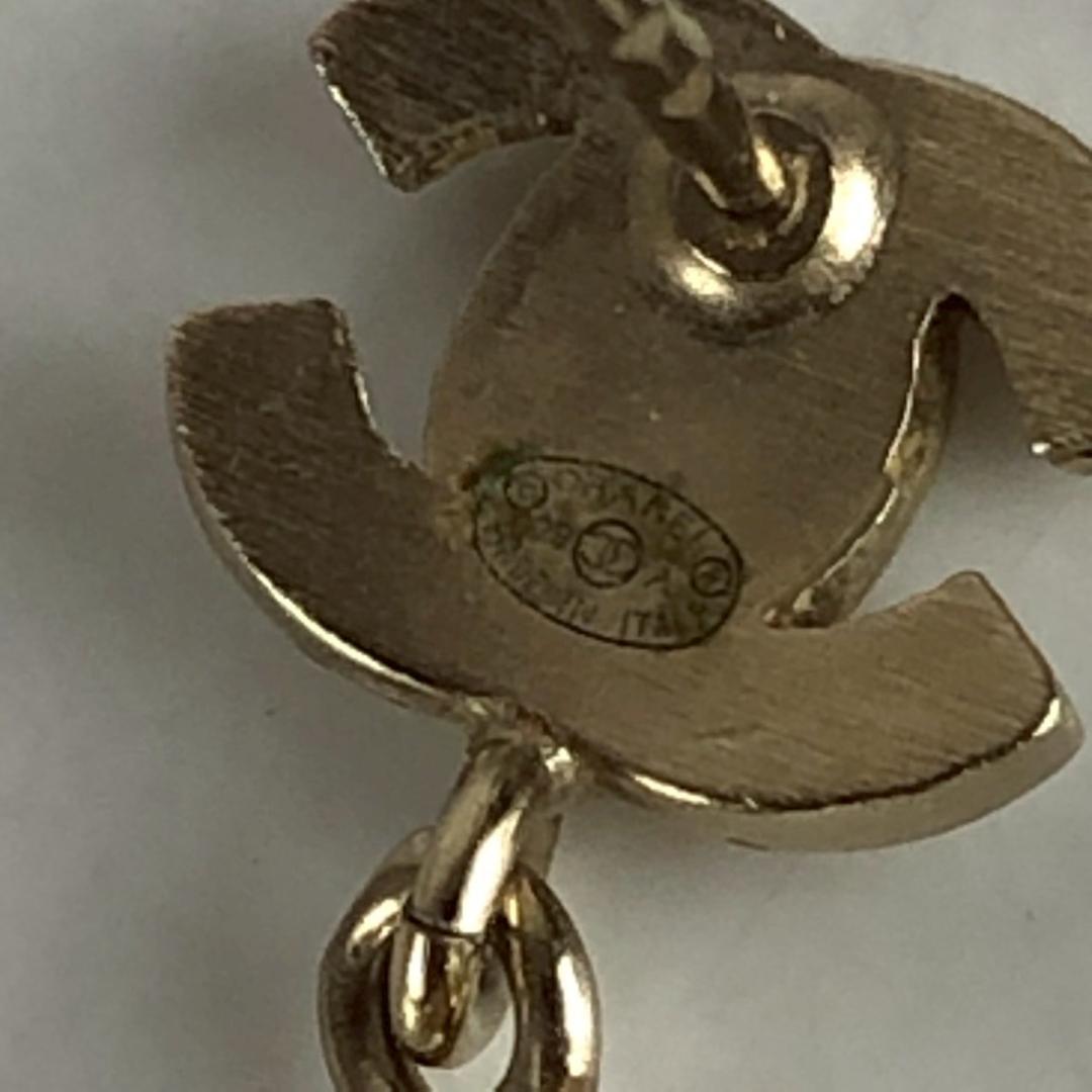 CHANEL シャネル ココマーク ストーン付き 片耳ピアス