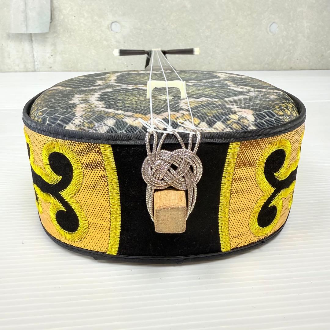 【美品！】 沖縄伝統楽器 三線 人口皮タイプ