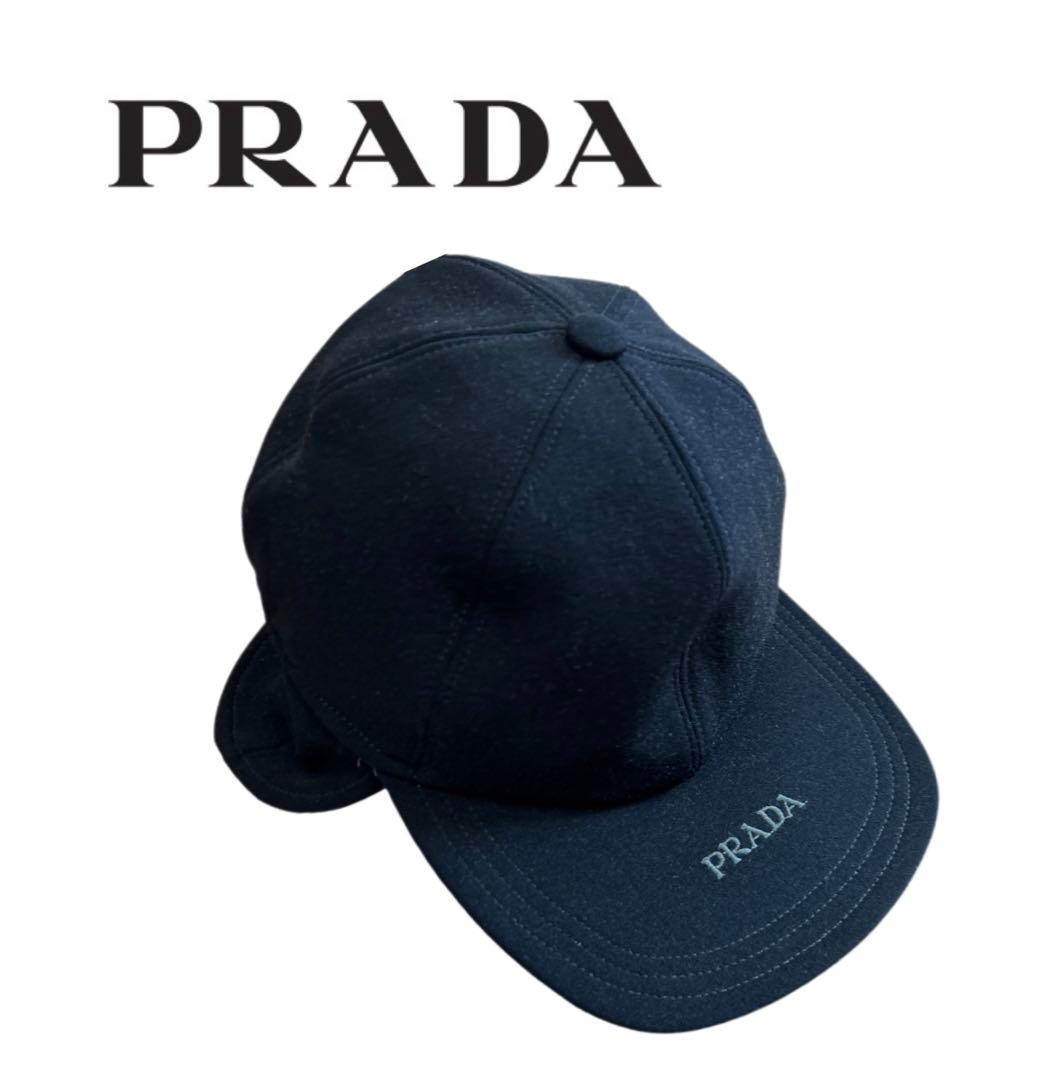 PRADA プラダ イヤーマフ キャップ 冬 M