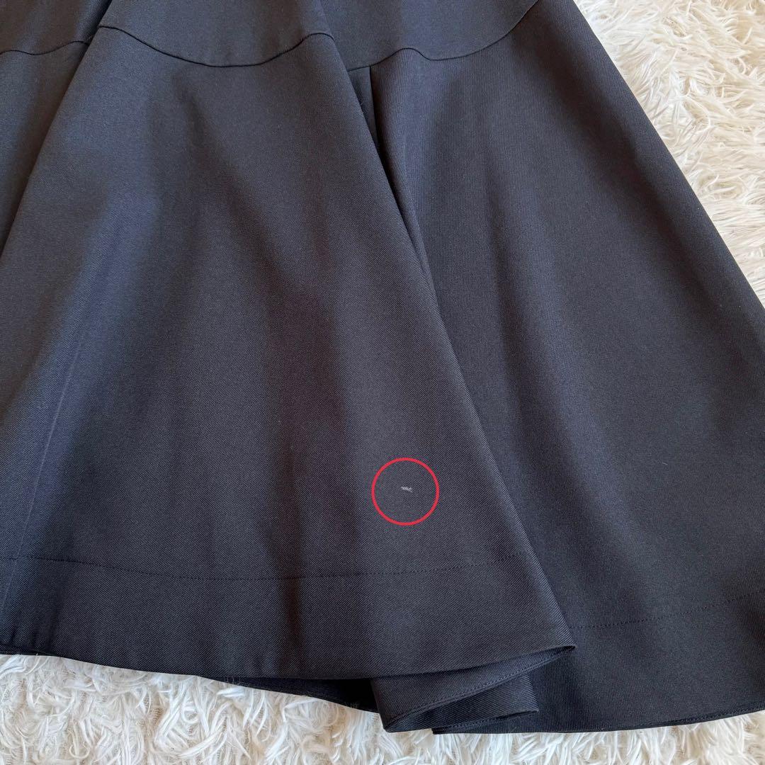 24AW最新モデル/定価3.6万 ジェンヌ オードリーフレアワンピース L 黒