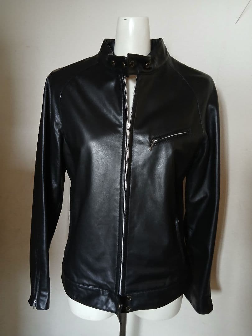 シングルライダースジャケット 黒