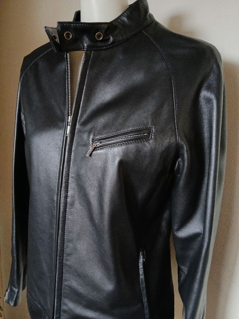 シングルライダースジャケット 黒