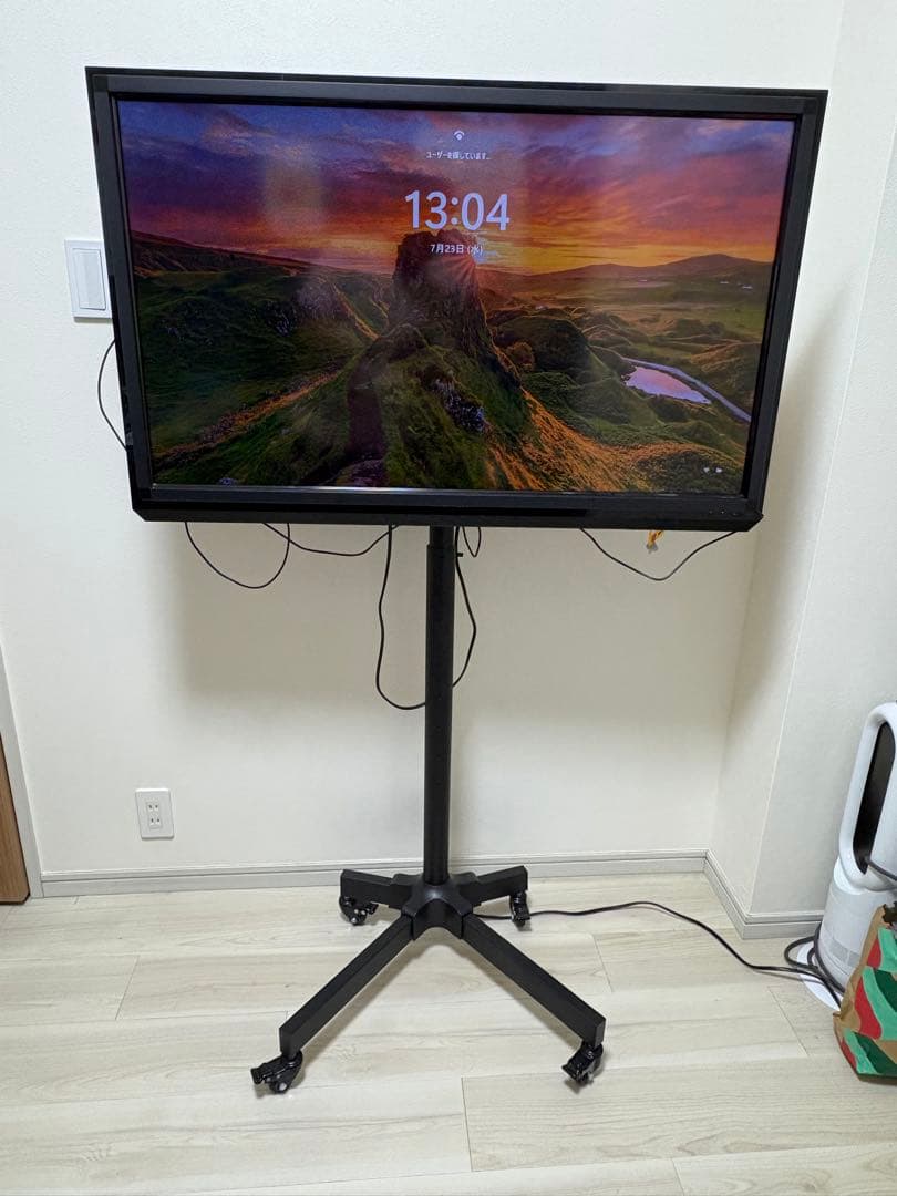 【即購入ＯＫ】40インチ移動式ホワイトボードとして利用可能テレビモニター