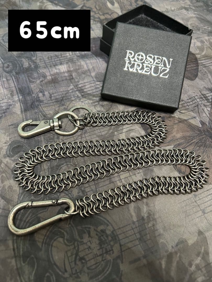 rosen kreuz ウォレットチェーン シルバー 65cm