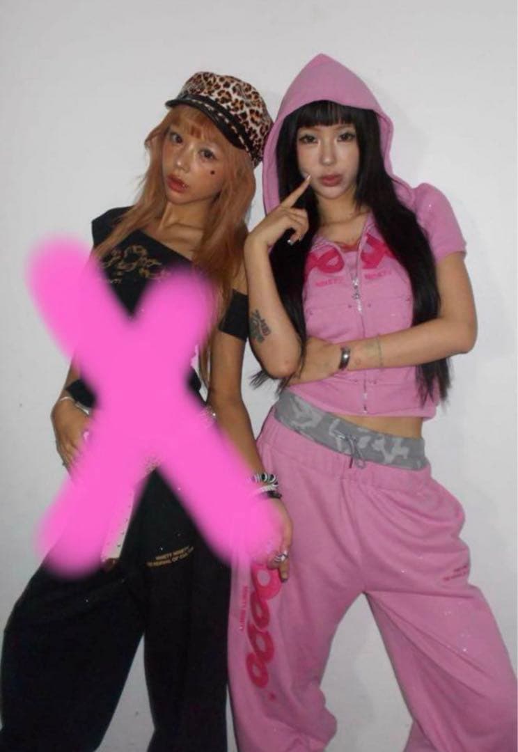 9090 girl OG Logo Glitter ボトムスのみ