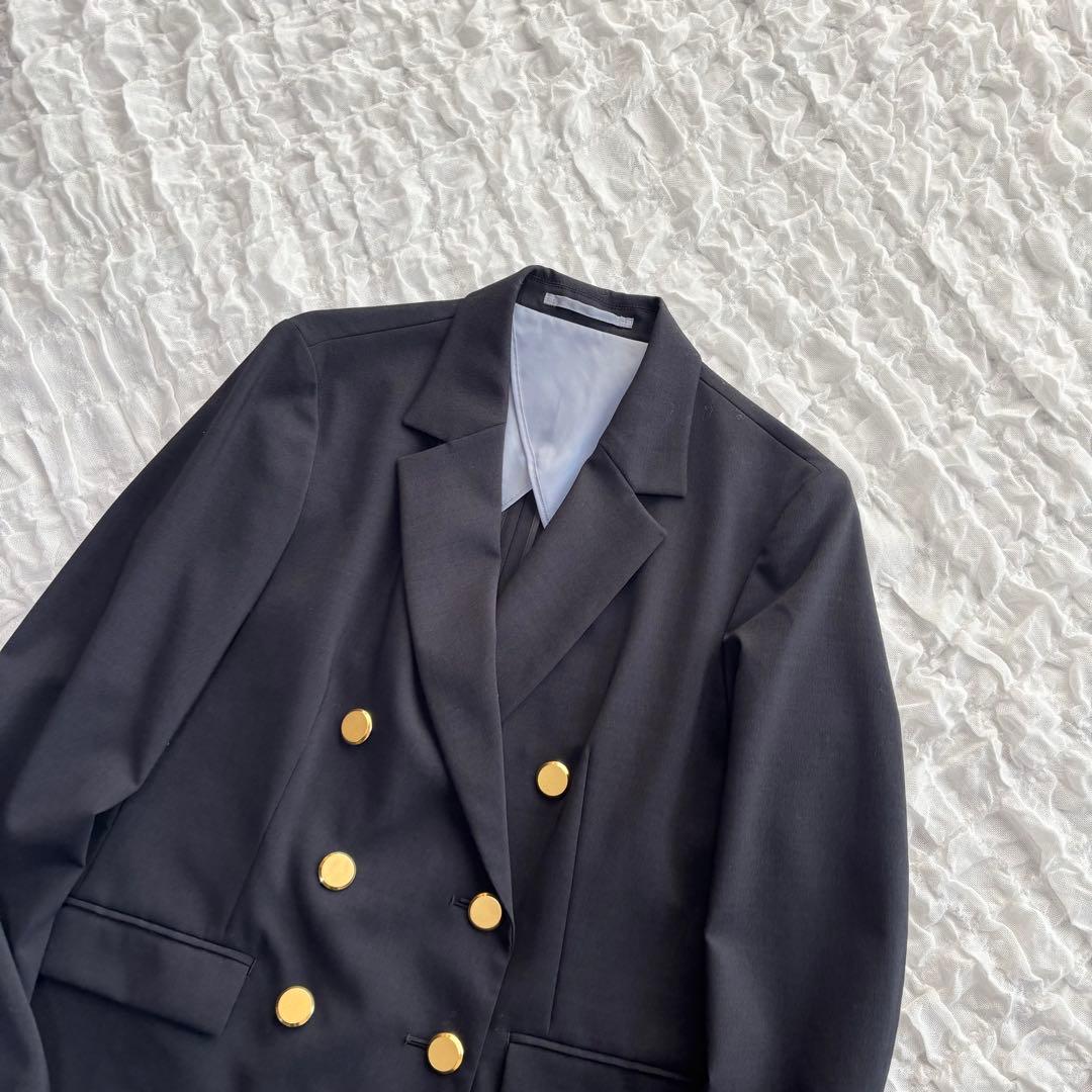 【1度着用のみ美品】 ユナイテッドアローズ ダブルテーラードジャケット 金ボタン