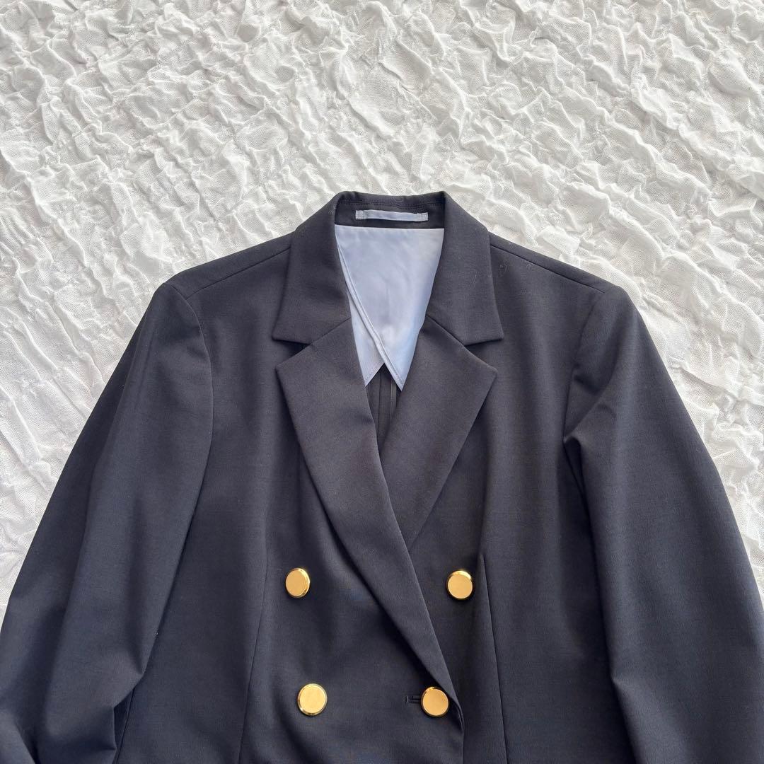 【1度着用のみ美品】 ユナイテッドアローズ ダブルテーラードジャケット 金ボタン