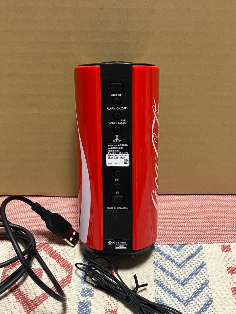 コカ・コーラ ワイドFM対応 マルチサウンドクロック Bluetooth
