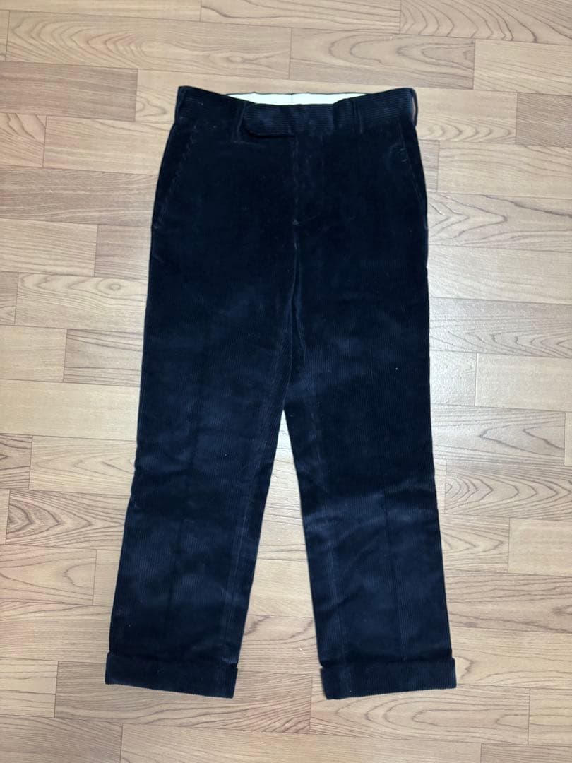 CORDINGS ネイビー　コーデュロイパンツ　28