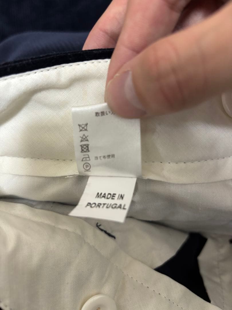 CORDINGS ネイビー　コーデュロイパンツ　28