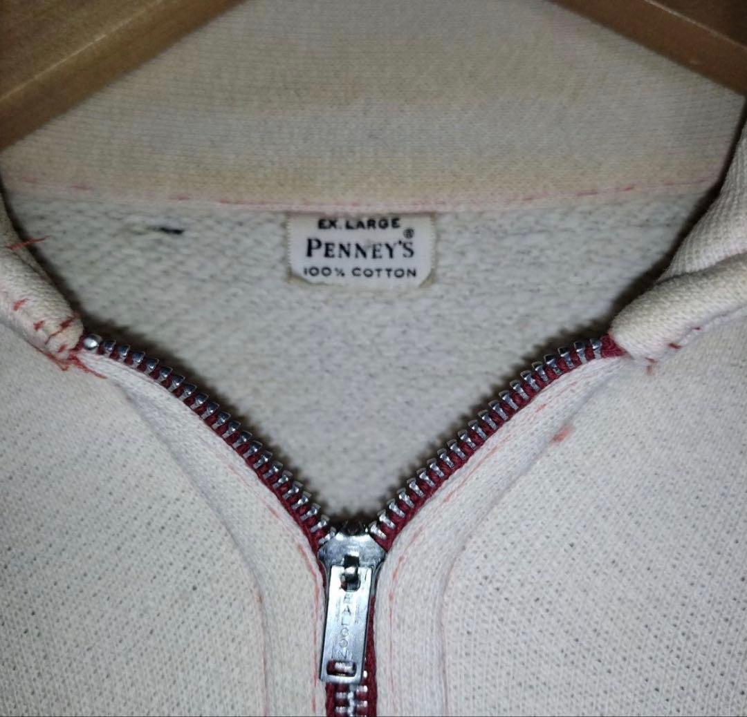 50s penneys towncraft ハーフジップ ヴィンテージスウェット