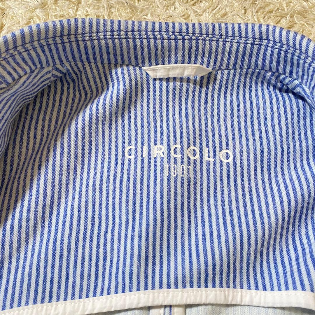 【美品】CIRCOLO 1901 チルコロ テーラードジャケット ブルー 50