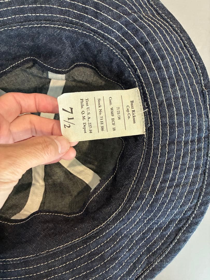 バズリクソンズ　デニム　ハット　7 1/2