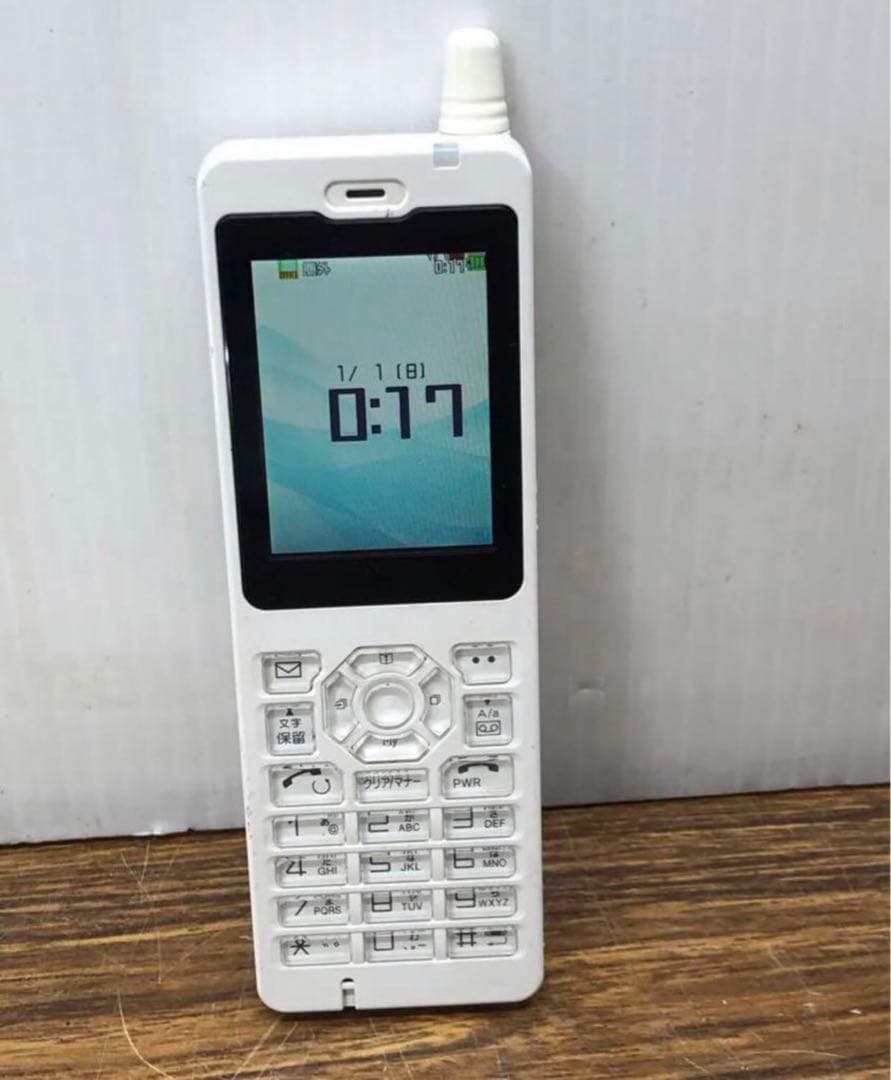 willcom WX01JR 日本無線 PHS JRC白ロム 電池あり送料無料