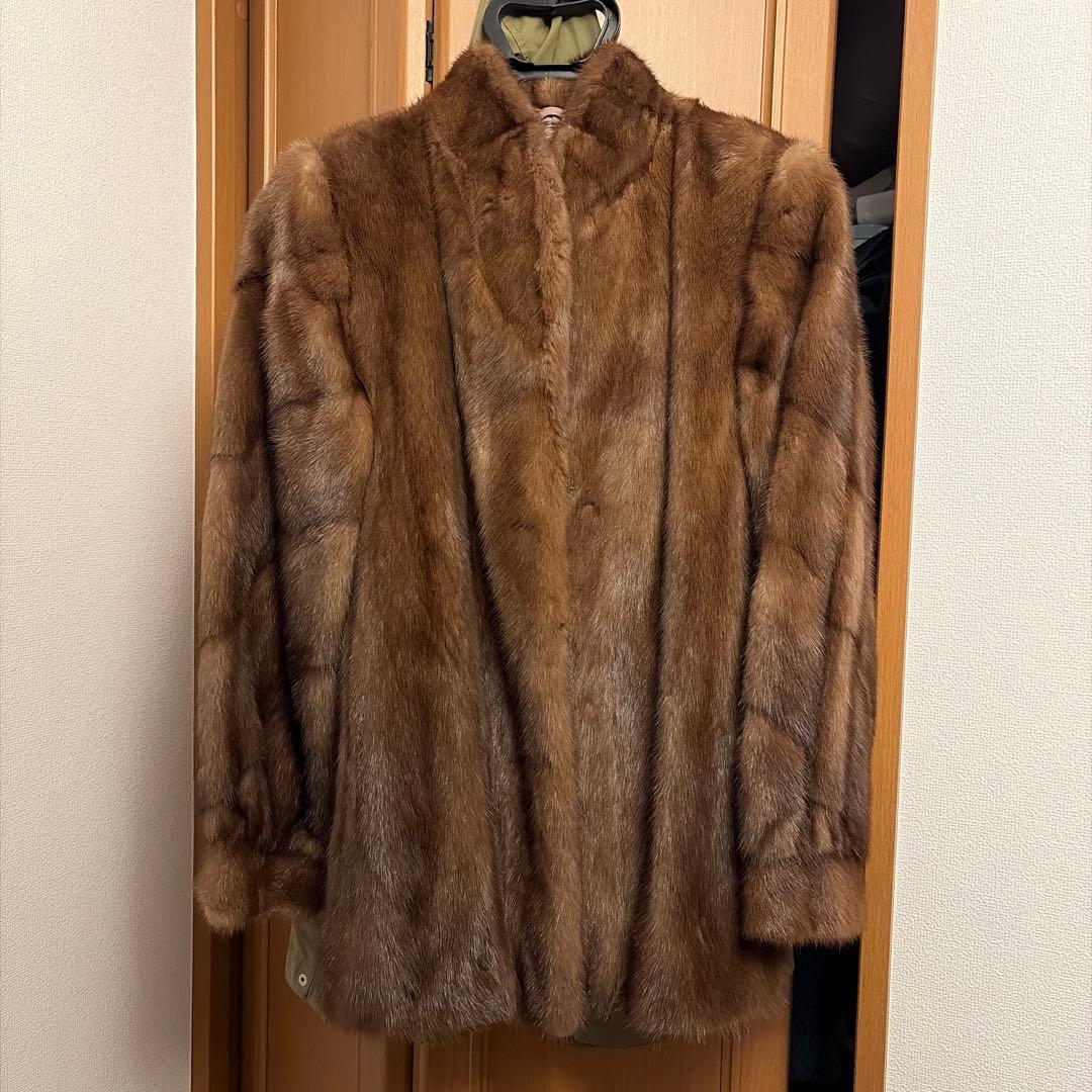 サガミンク Belle Vison ファーコート 銀タグ