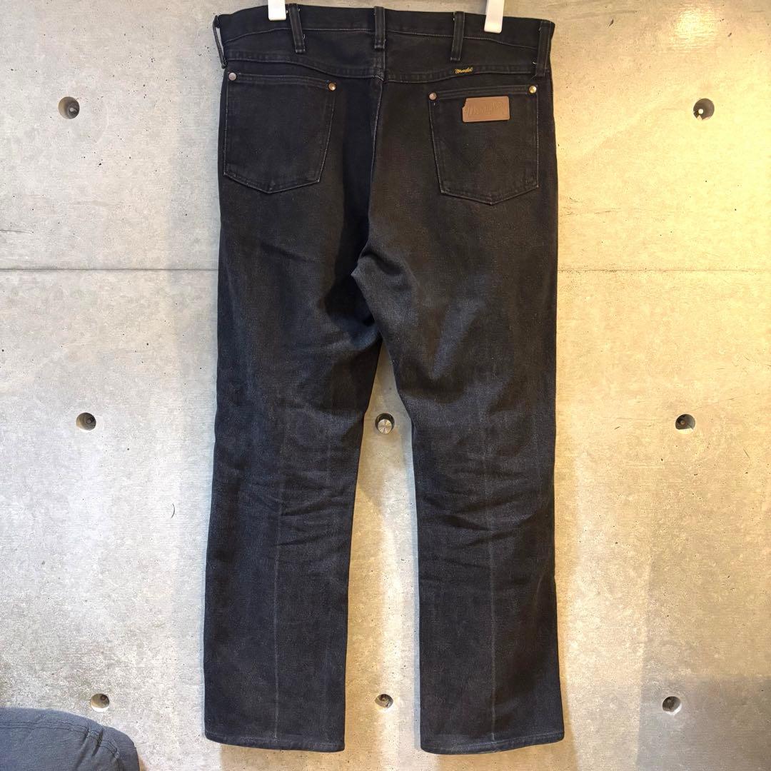 先染め 90s USA製 ラングラー 13MWZ ブラックデニム