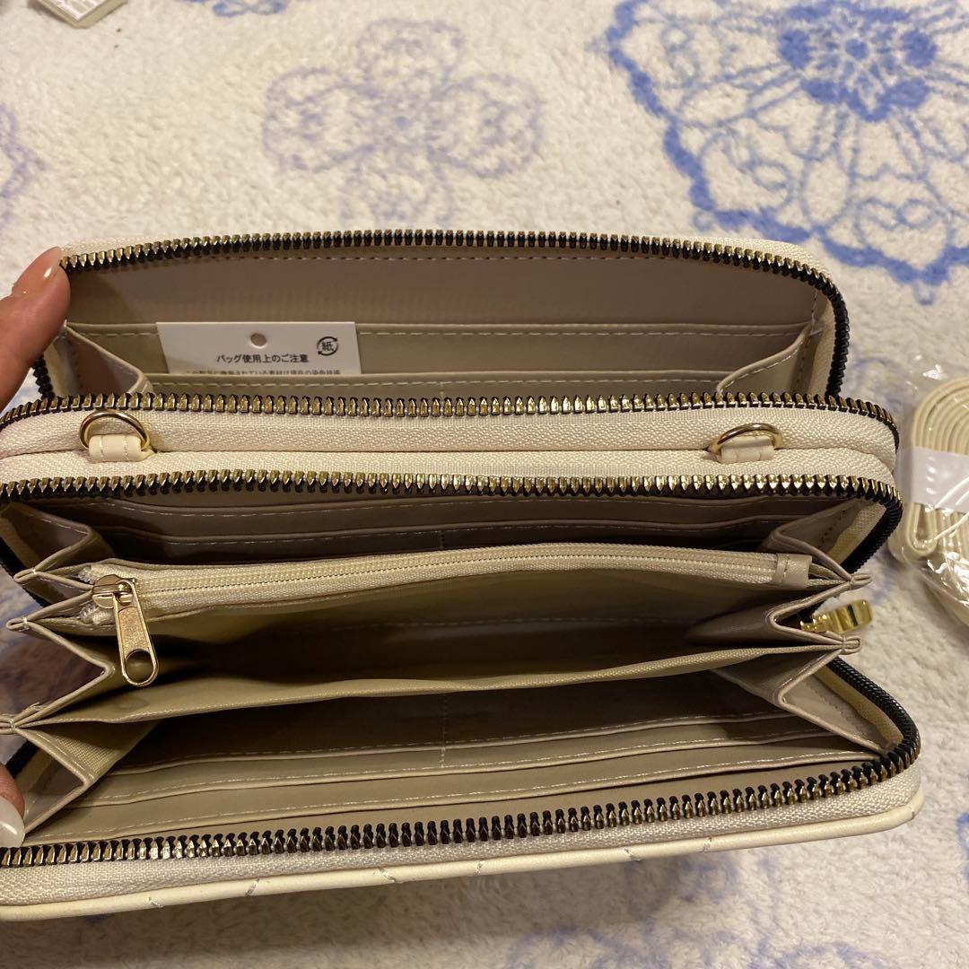 【新品未使用】菊の御紋入り　お財布ショルダー