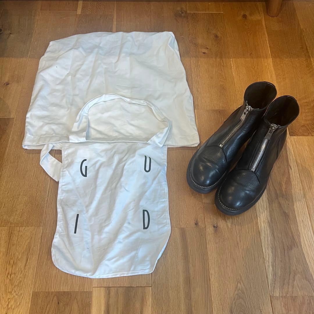 s*i様 GUIDI フロントジップブーツ センタージップ グイディ ブーツ