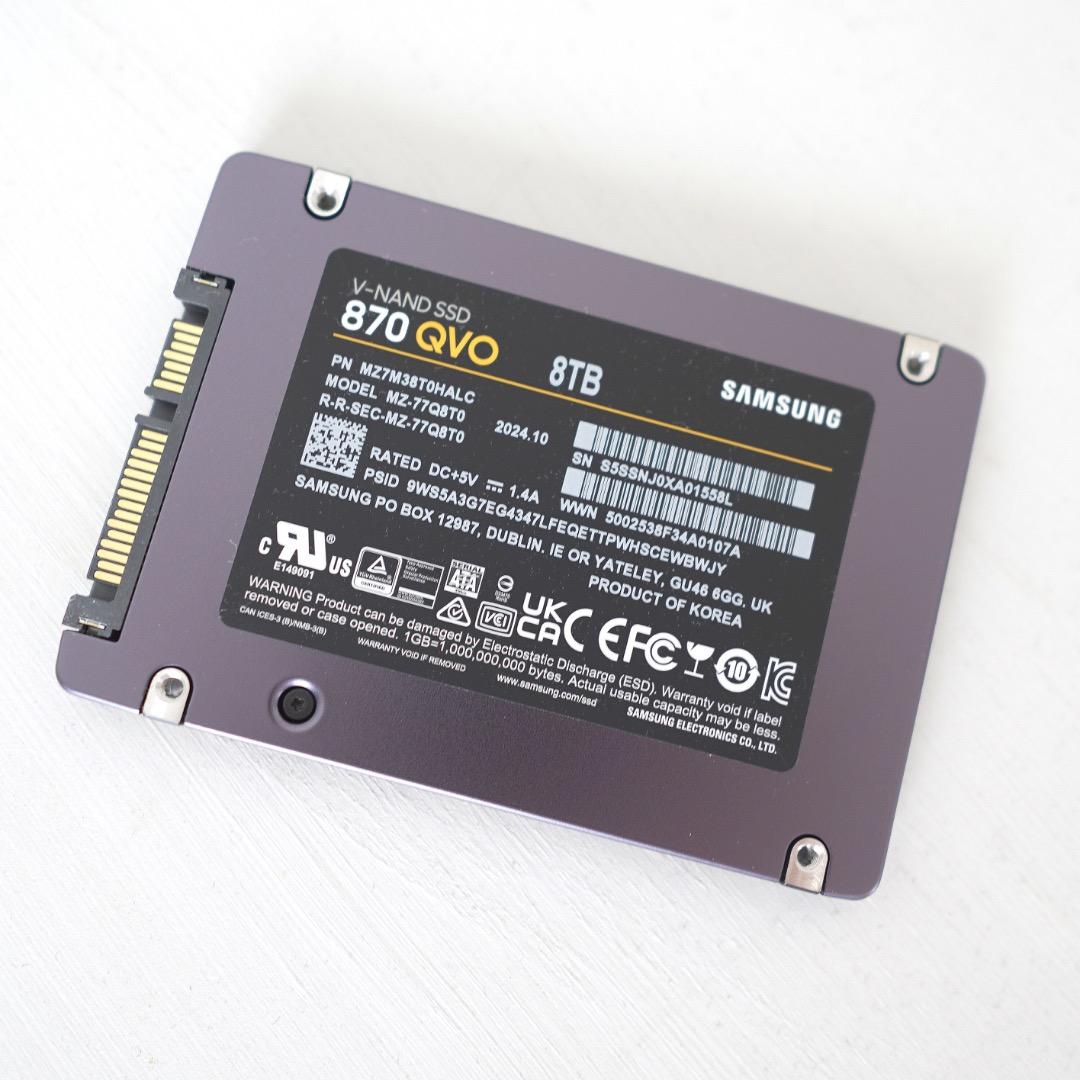 【新品】Samsung 870 QVO 8TB SSD MZ-77Q8T0B