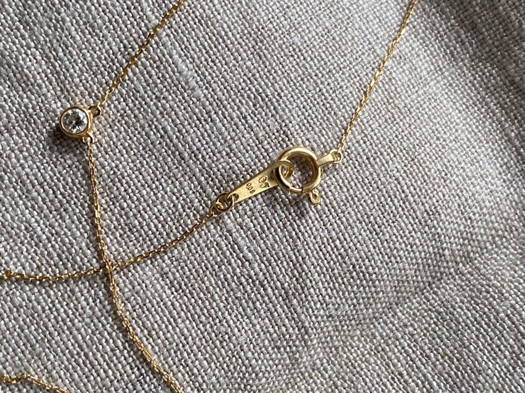オレフィーチェ　K18 0.05ct マイクロヌード ネックレス