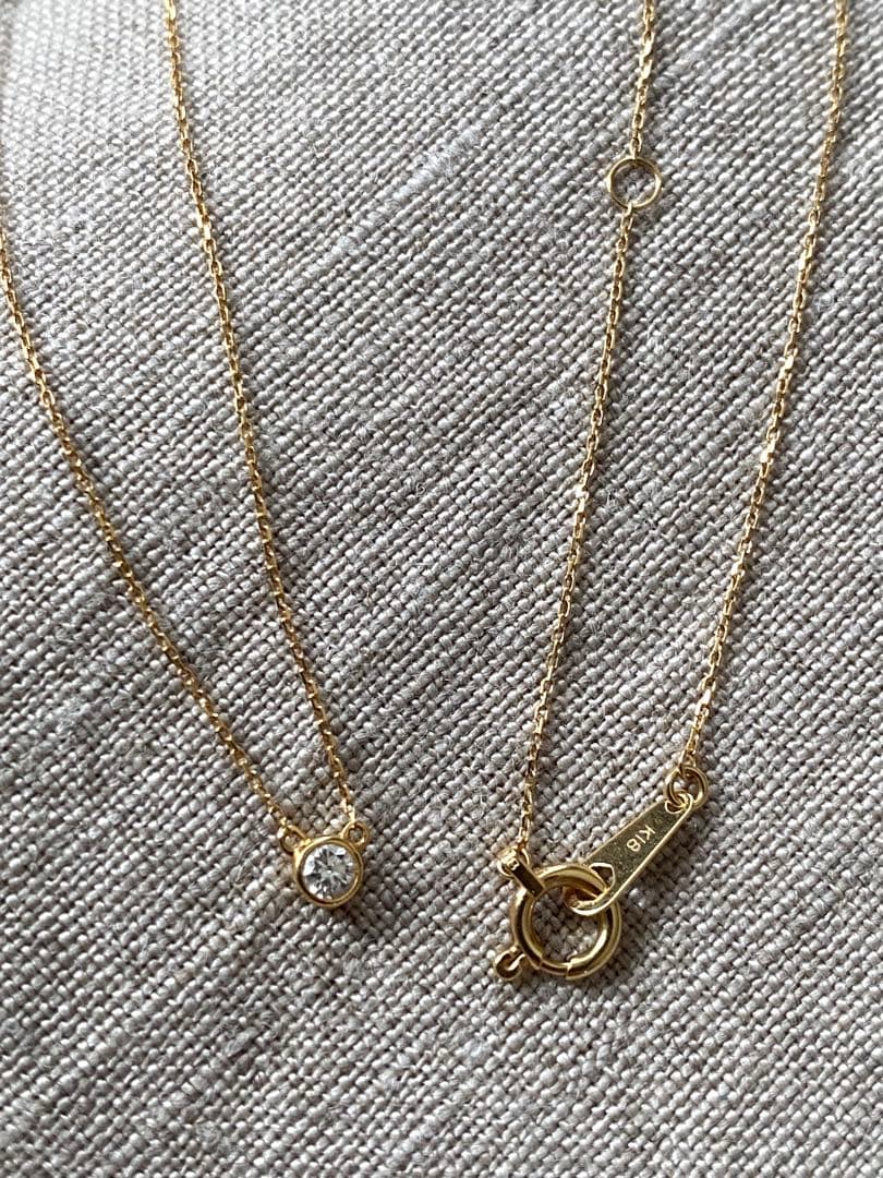 オレフィーチェ　K18 0.05ct マイクロヌード ネックレス