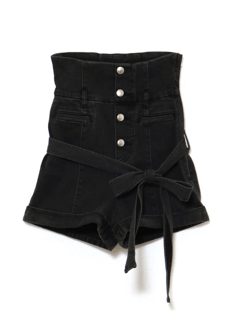 パンツ andmary Highwaist ribbon pants black M