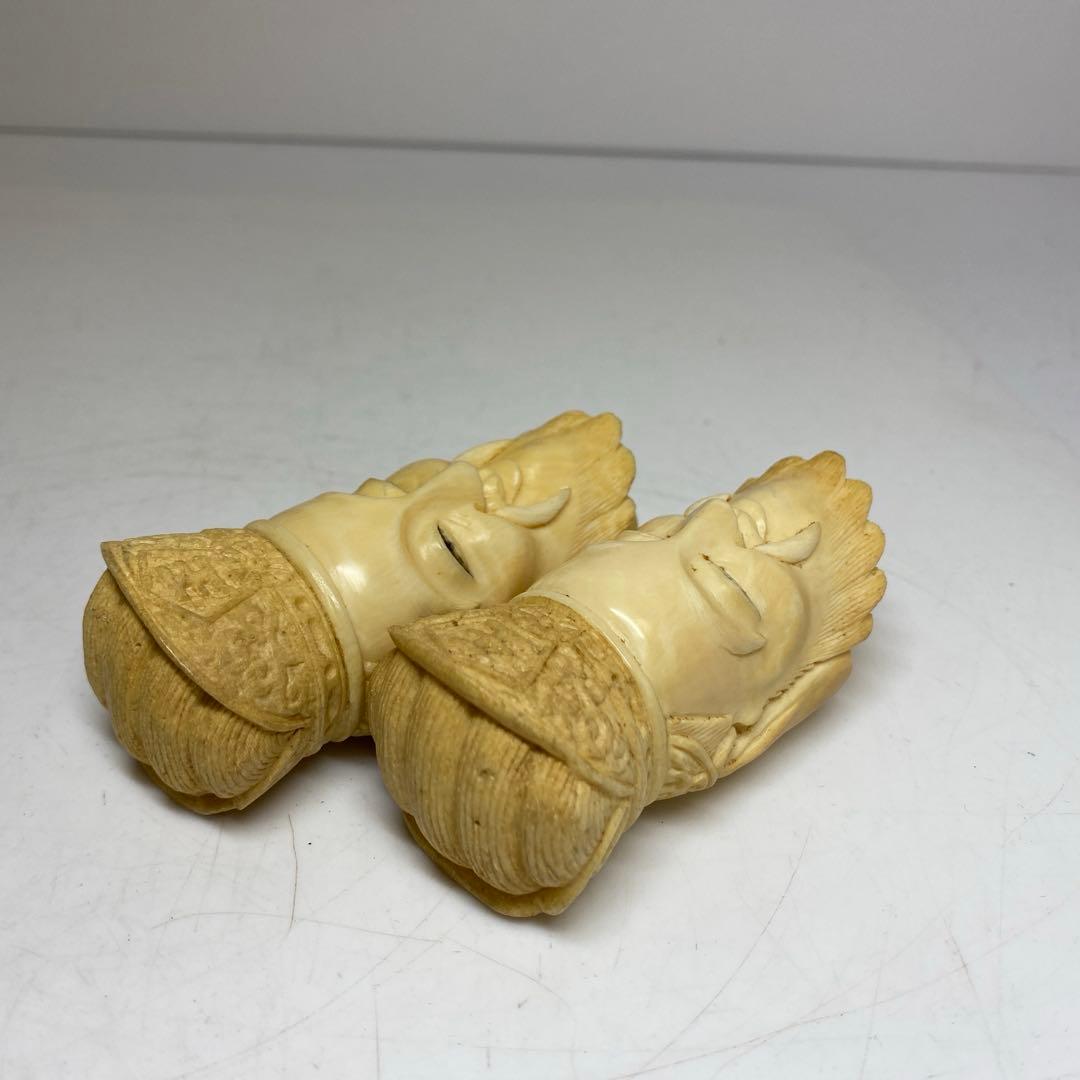 極上　仏頭2点　188g 約8.4㎝　東さ8-0120☆2F