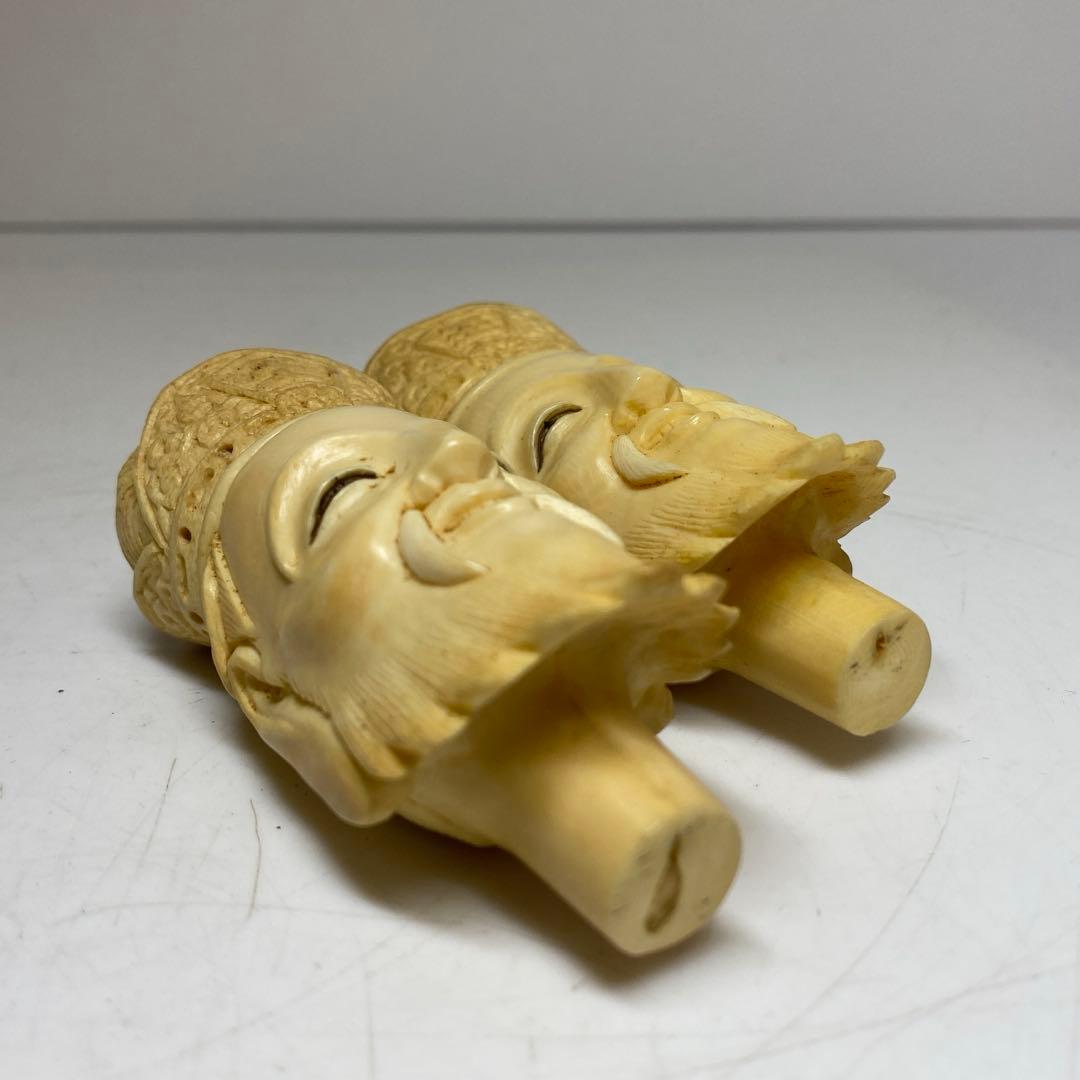 極上　仏頭2点　188g 約8.4㎝　東さ8-0120☆2F