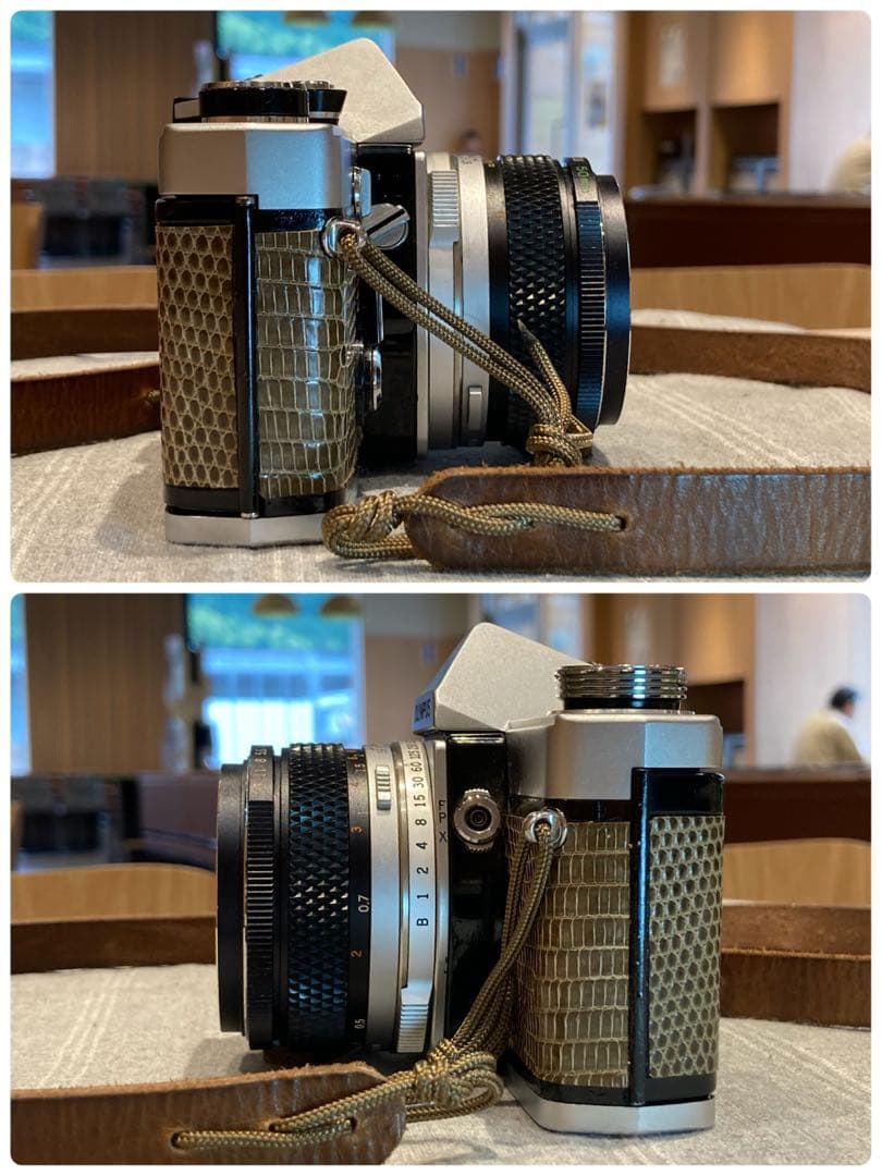 ★完動品＊美品＊初期保証★OM-1 &レンズf1.8★リザード本革外装★作例多数