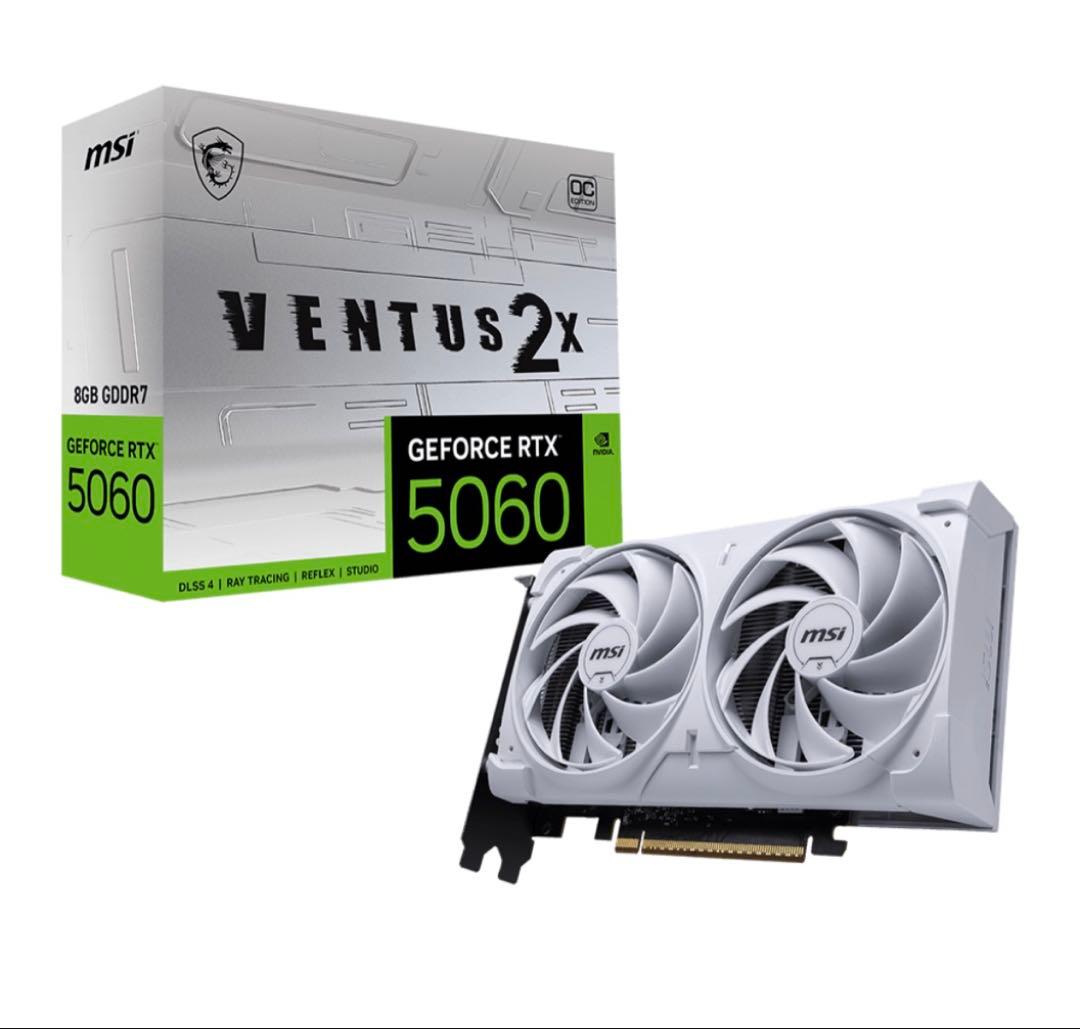 美品GeForce RTX 5060 8G VENTUS 2X OC WHITE