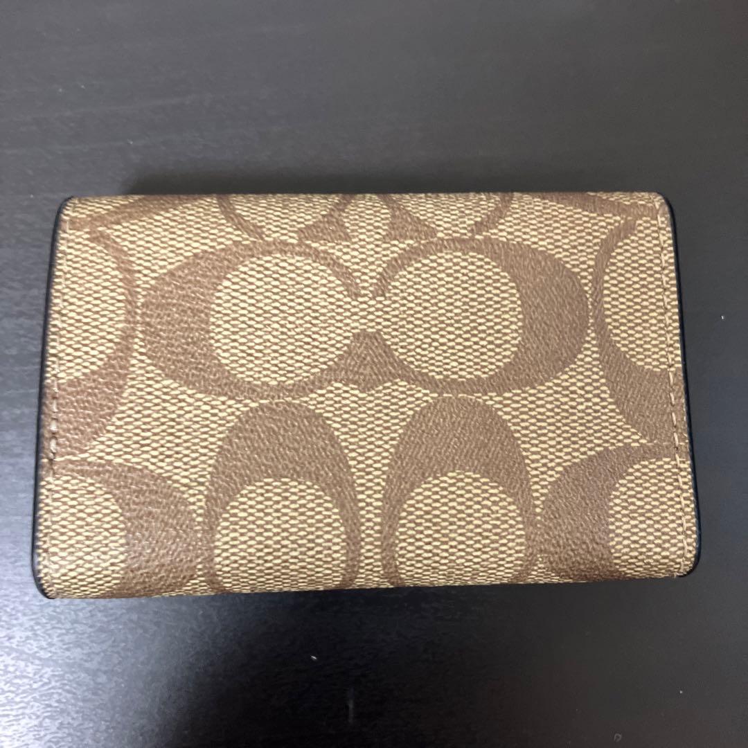 新品　COACH コーチ　キーケース 5リング　シグネチャー