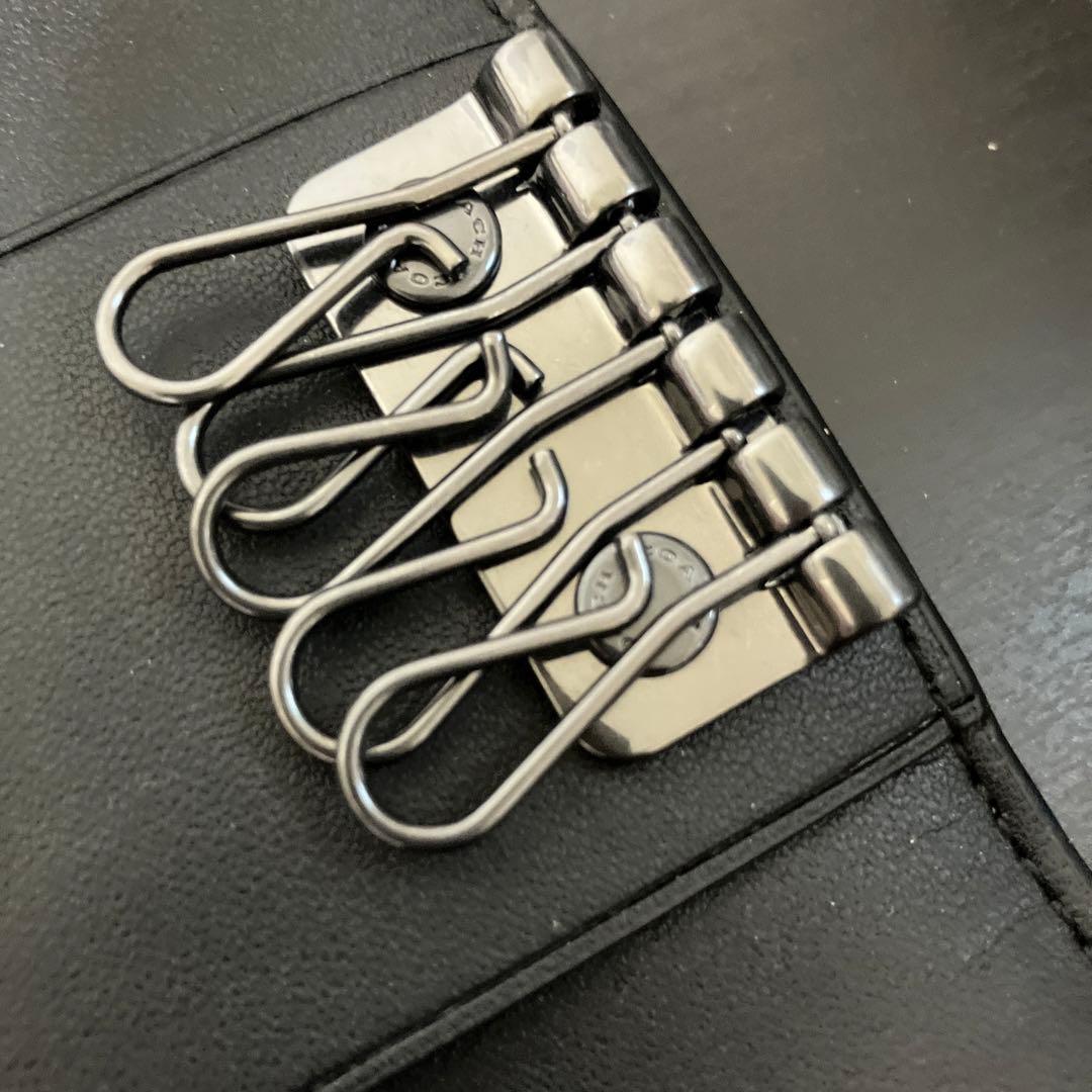 新品　COACH コーチ　キーケース 5リング　シグネチャー
