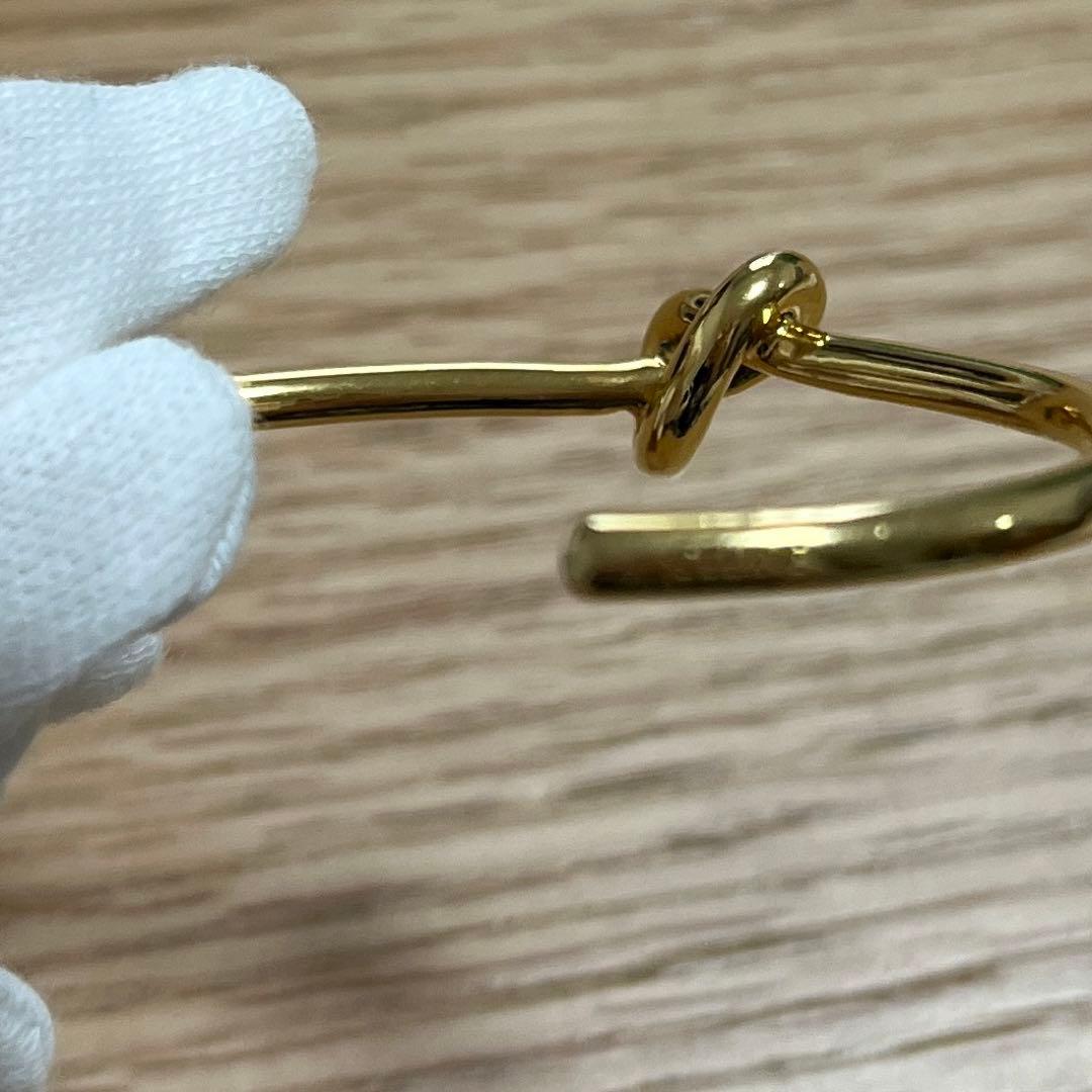 【正規品】ノット エクストラシンブレスレット / ゴールドフィニッシュ ブラス