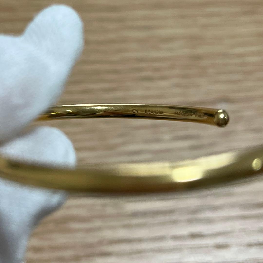 【正規品】ノット エクストラシンブレスレット / ゴールドフィニッシュ ブラス