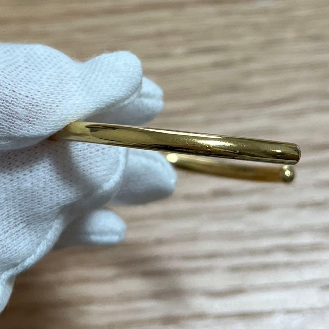 【正規品】ノット エクストラシンブレスレット / ゴールドフィニッシュ ブラス