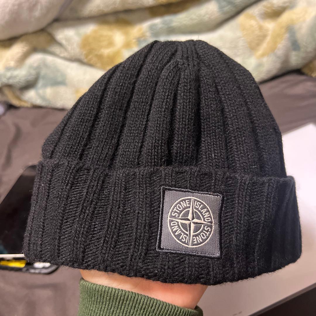 STONE  ビーニー　浅め　ブラック　黒