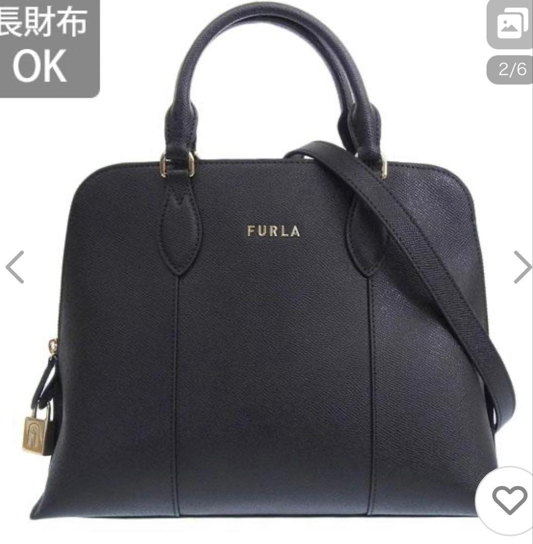 最終価格⭐︎安心鑑定付！美品！ FURLA 黒 ビジネスバッグ 保存袋付き