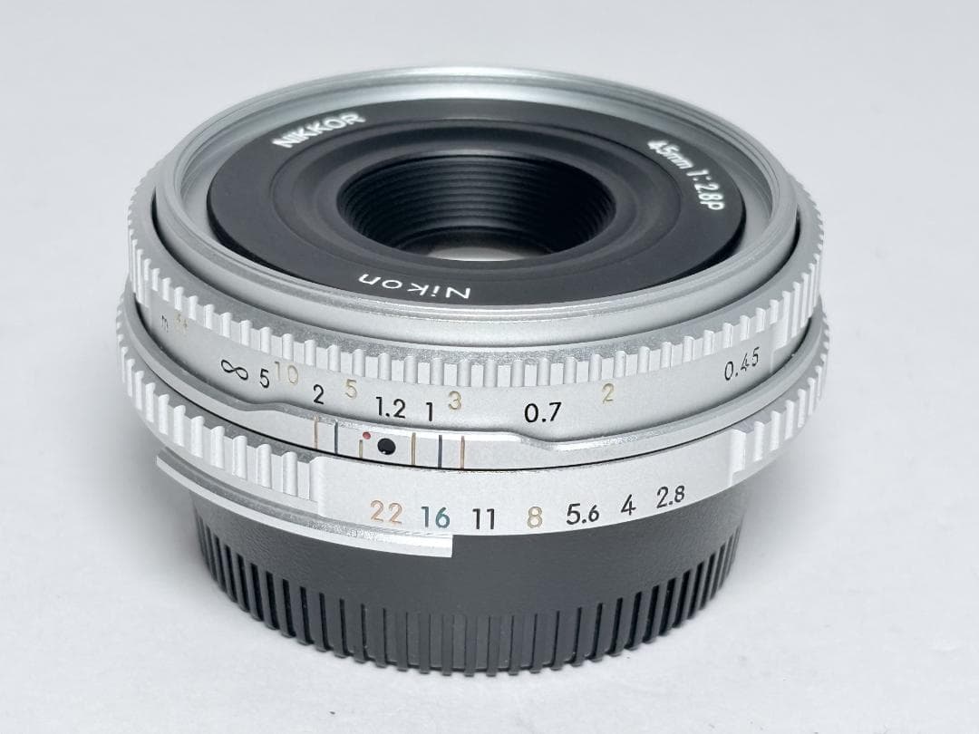 新品級 ニコン Ai-S NIKKOR 45mm F2.8 P シルバー