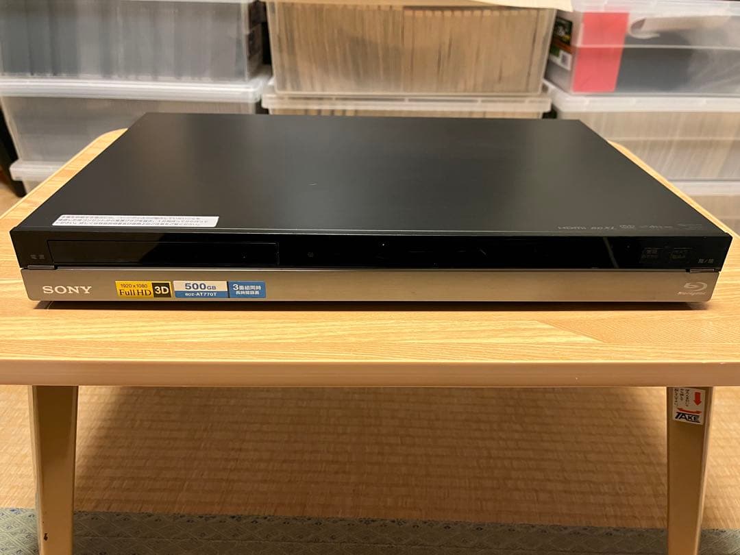 SONY BDZ-AT770T ブルーレイレコーダー　BDドライブ交換済